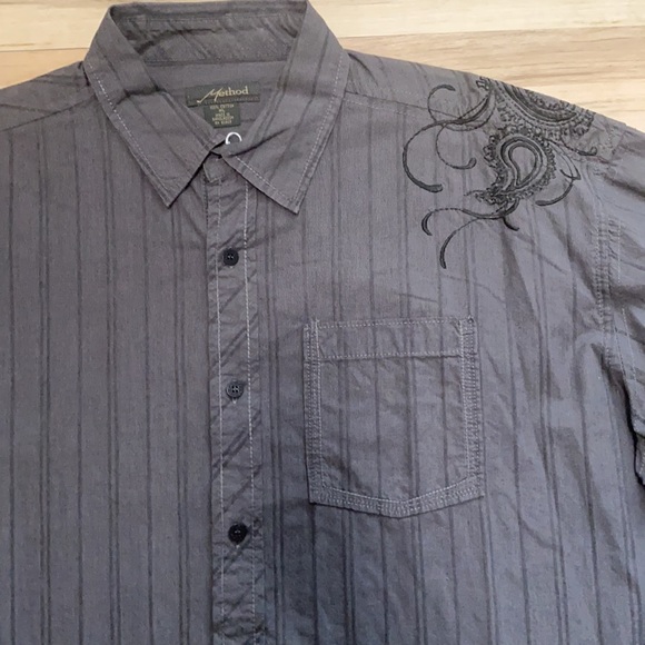 Method Mens XL Button Front Long Sleeve Shirt - Picture 2 of 9